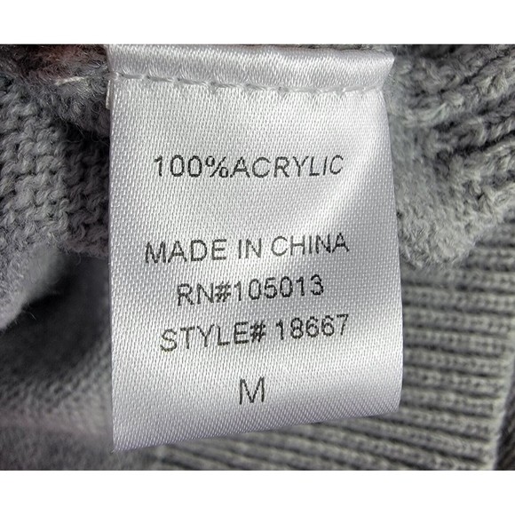 Andree by Unit Women's Medium Gray Button Up Cardigan Sweater New - Picture 7 of 7